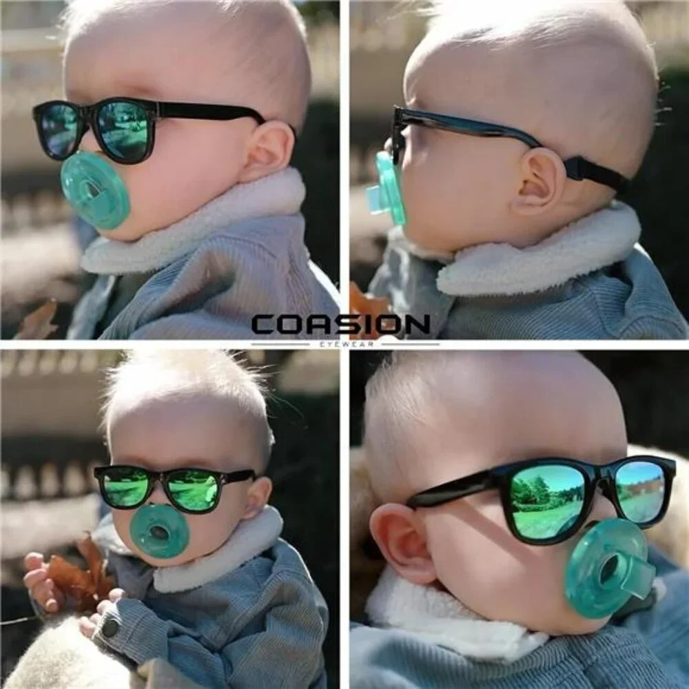 Polarized Baby Sunglasses Infant Toddler Flexible Strap Unbreakable UV